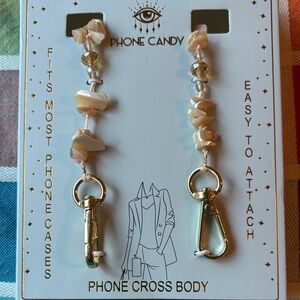 📱🍭📱Phone Candy Crossbody Strap with Gold Clips📱🍭📱 NWT 📱🍭📱
